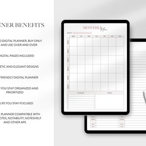 Editable Printable Planner, Digital Planner, Daily Planner, Weekly ...