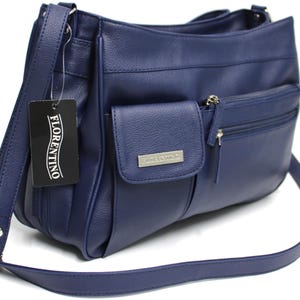 Multi Compartment Handbag with Adjustable Shoulder Strap. Style No: 3265.