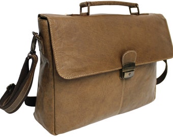 Quality Full Grain Leather Shoulder Bag with Adjustable Shoulder Strap. Style No: MR502401.