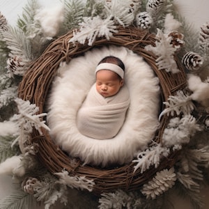 Christmas Newborn Digital Background, Christmas Newborn Digital Backdrop, Newborn Digital Background. Newborn Photography Props, Digital