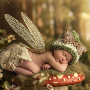 Face Insert Digital Overlay for Newborn Photography Composite, Fairy Face Insert, Add face, Fairytale Digital Photo Prop Composite, Fantasy