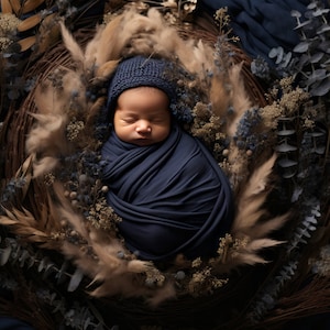 Newborn Digital Backdrop, digital background newborn, face insert , newborn face digital, autumn newborn digital background