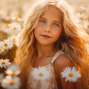 Daisy Field Digital Backdrop, Photo Background, Photo editing, Floral backdrop, Photography backdrop, Instant download, Summer Backdrop