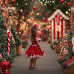 Candyland Weihnachten Digitaler Hintergrund, Weihnachtsdorf Digitaler Hintergrund, Kreativer Verbundstoff, Candy Cane Wonderland, Lebkuchenhaus