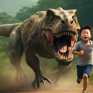 Dinosaur Digital Background, Kids Photo Prop, Photography Composite, Jurassic Backdrop, t-rex, Photoshop Template, Digital Download