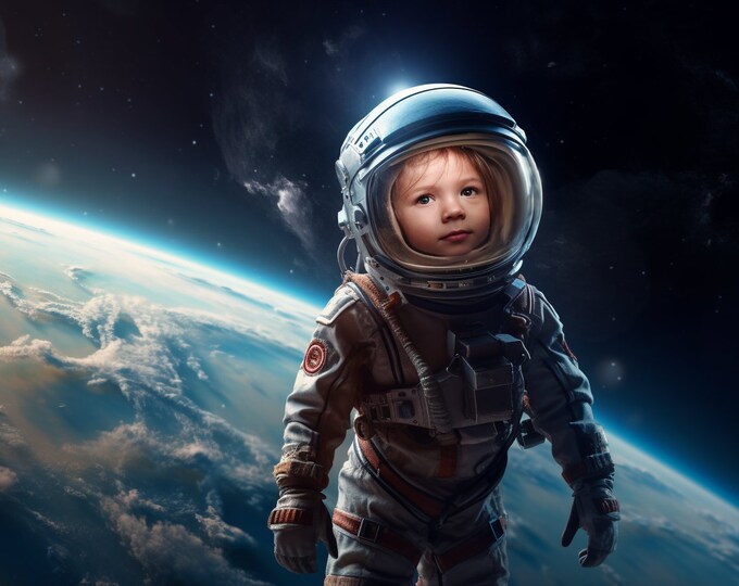 Astronaut Digital Overlay, Space Suit Photoshop Template, Spaceman ...