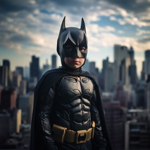 Batboy Digital Overlay, Photoshop Overlay, Mini Superhero Backdrop Overlay, Super Hero Overlay, Superhero Digital Background, Superhero Gift