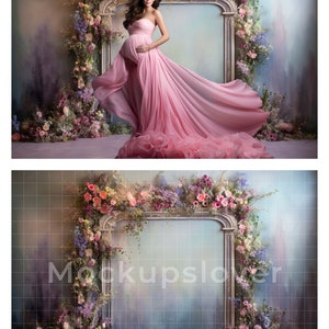 100 digitale Kulissen, Mutterschaft Backdrop, Studio Backdrop, Fine Art Texturen, Photoshop Overlays Bild 5