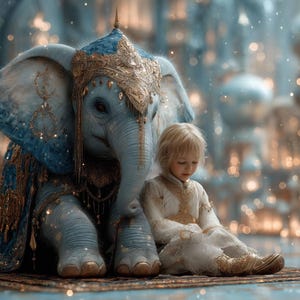 Fundo de fotografia digital inspirado em Aladdin, elefante, cenário de circo, acessório infantil, cenário de palácio árabe, jasmim, modelo do Photoshop