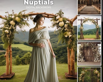 150 Rustic Outdoor Wedding Digital Backdrops, Maternity, Fine Art, Portrait Photography Overlay, Photoshop Composite, Wedding Mega Bundle