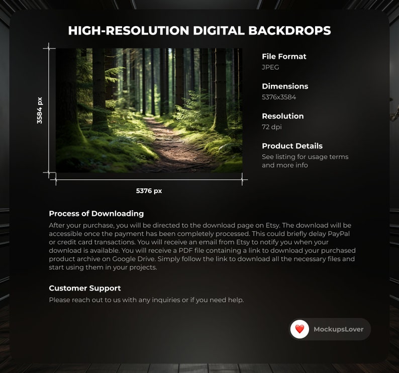 100 Deep Forest Digital Background for creative composite images, forest, tree, digital backdrop, nature, photoshop composite image 3