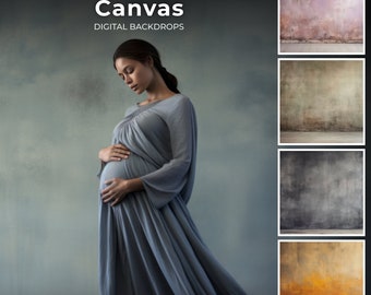 140 Painted Canvas Style Set Digital Backdrops, Maternity Backdrops, Studio Backdrop Textures, Fine Art Textures, Photoshop Textures
