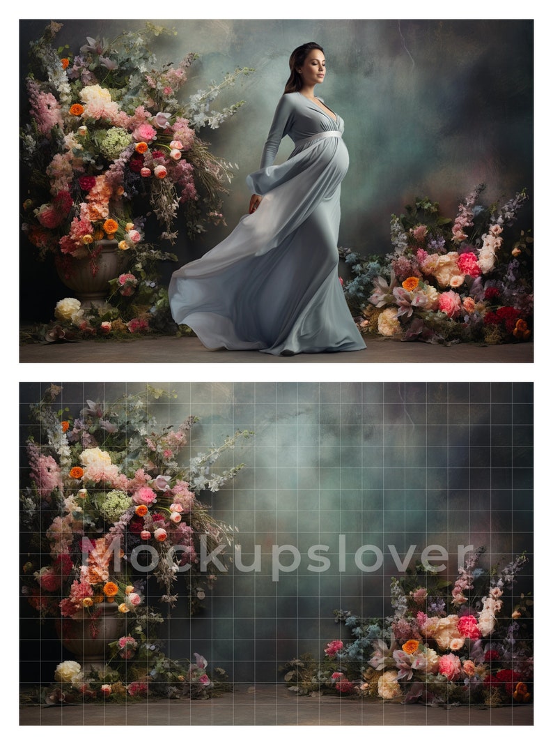 100 digitale Kulissen, Mutterschaft Backdrop, Studio Backdrop, Fine Art Texturen, Photoshop Overlays Bild 4