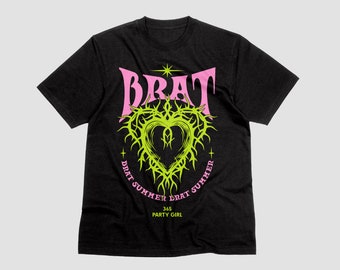 Brat Summer, Hyperpop Y2K Unisex T-shirt, Iconic 90s and 2000s Club Rave Tee