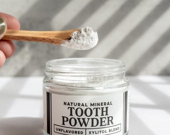 Nicht-Nano (Micro) Hydroxyapatit Remineralisierendes Zahnpulver - Ganzheitliche ungiftige Mundpflege - fluoridfreie Zahnpasta