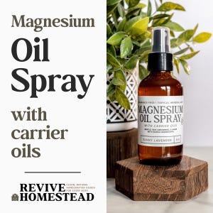 Magnesium Oil Spray with Carrier Oils (not water based)