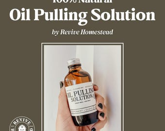Natürliche Ölziehlösung - 100% Kokosnussöl mit Neem, Pfefferminze und Nelke - Mundpflege 112 ml Flasche
