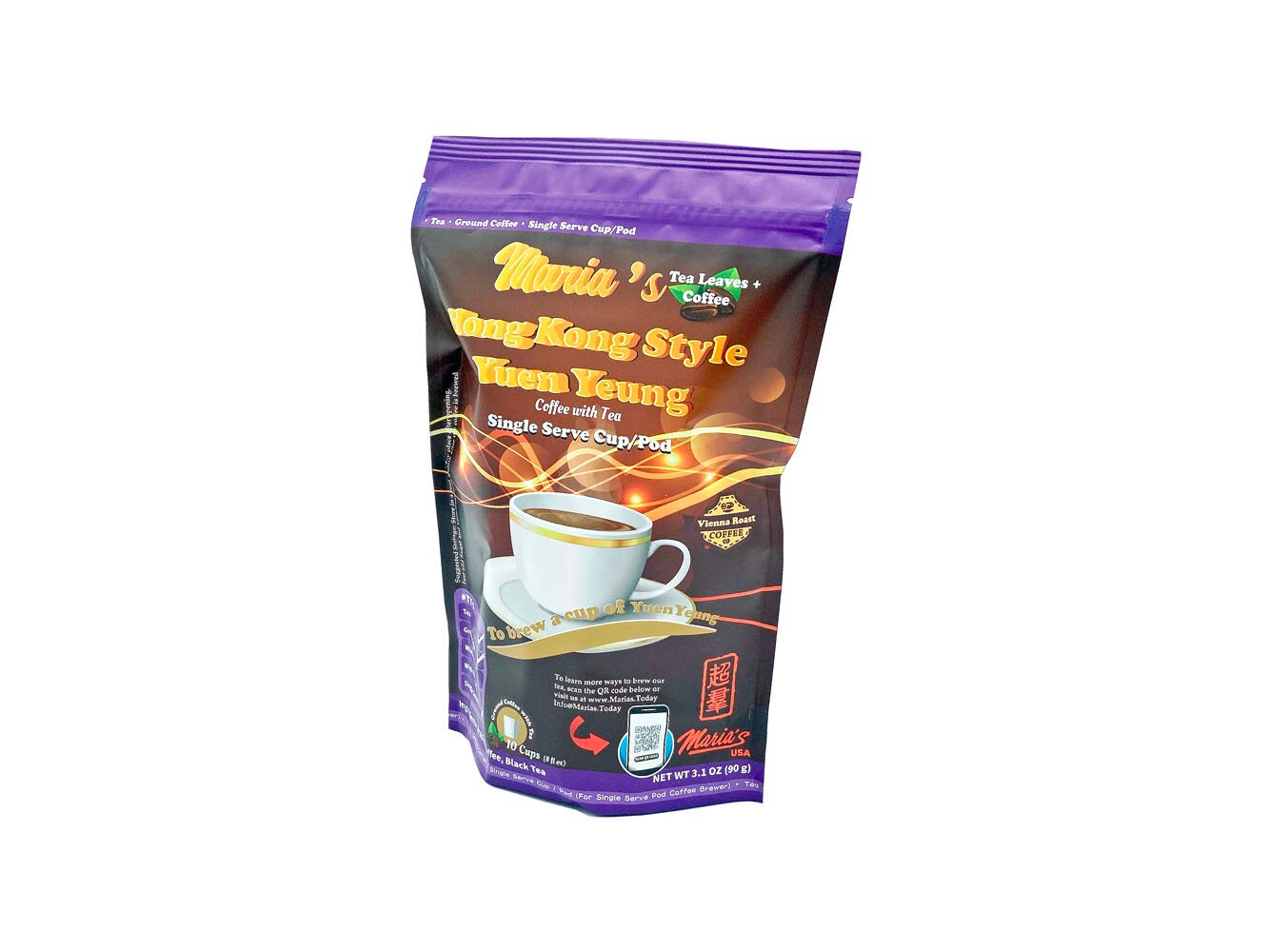 Maria's Hong Kong Style Yuen Yeung coffee With Tea Single Serve Cup - Etsy