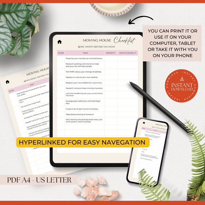 Relocation Checklist Printable Moving Checklist for New Apartment Guide to Do List for Moving ...
