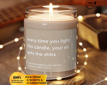 break up spell candle new beginings gift for friend divorce funny candle Gift for relationship ending candle for sister cheer up gift