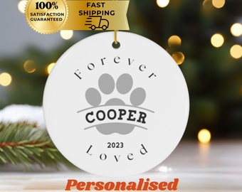 in memory of christmas ornaments for dogs, Dog Memorial Ornament,Custom DogOrnament,  Pet Sympathy Gift, Dog Christmas Ornaments, Pet Loss O