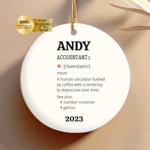 accountant ornament, Cpa Ornament, Thank You To Accountant Gift, Accountant Christmas Ornament, Appreciation Gift, Secret Santa, First Year