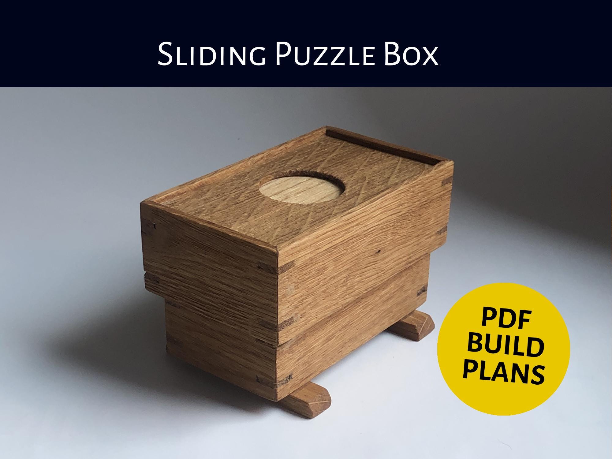 【ひなページ】 Wooden Puzzle Box PDF Plans: Beginner Woodworking Project (digital
