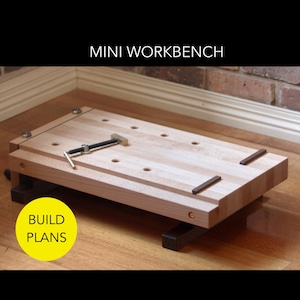 DIY Workbench PDF Plans Garage Work Bench Workbench Plans for Workshops Mini Craft Table Plans for Hobby Garages and Workshops