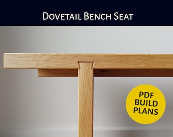 Dovetail Bench Woodworking Plan: DIY PDF Guide (Metric & Imperial)