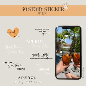 APEROL I | 40 Story Stickers Instagram | drinks | summer | aperitif | cocktail | friends | squirt | aperitivo