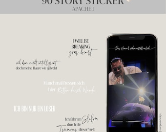 APACHE I | 90 Story Stickers Instagram | German rap | concert | music | rapper