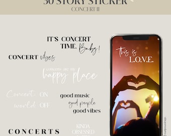 CONCERT II | 30 Story Stickers for Instagram | concert | music | festival