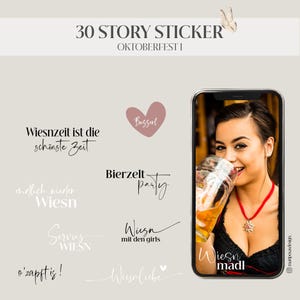 OKTOBERFEST I | 30 STORY STICKERS Instagram | Wiesn | Munich | Bavaria | Folk Festival | Tradition | Beer