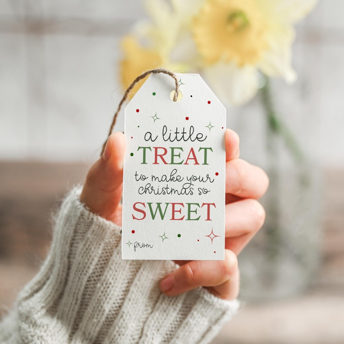 Printable Christmas Cookie Tag, Holiday Favor Tags (PDF) - Etsy