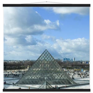 Louvre Museum Poster with Hanger