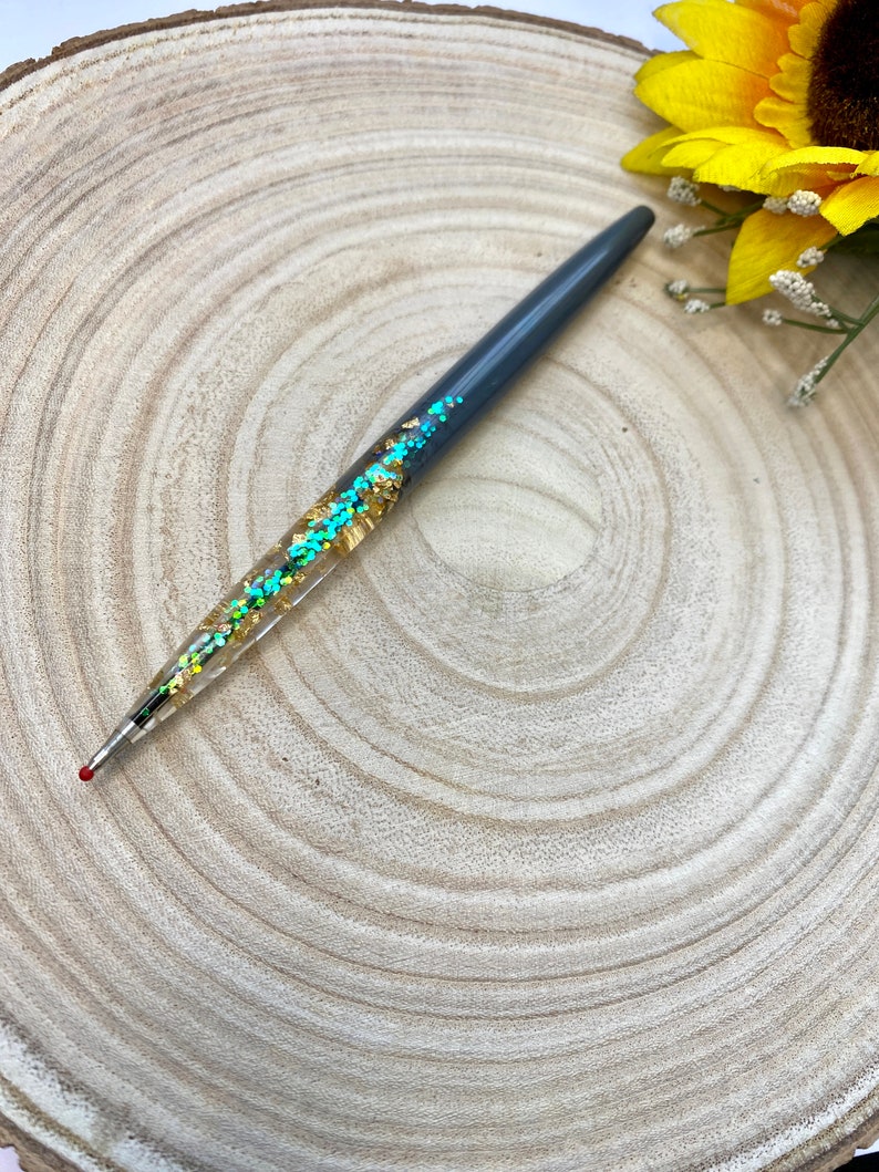 Epoxy resin pen ballpoint pen office supply stationery resin school gift idea handmade fancy pen image 7