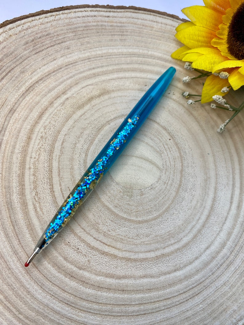 Epoxy resin pen ballpoint pen office supply stationery resin school gift idea handmade fancy pen image 9