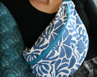 Sac Banane taille L Toile bleu