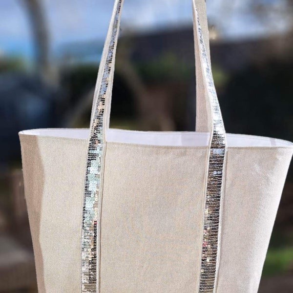 Vanessa Bruno style tote bag Off white