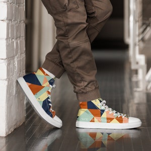 WETV Men’s high top canvas shoes