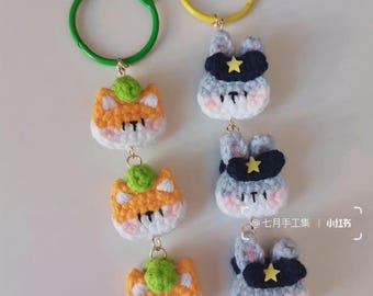Nick & Judy Crochet Pattern | Amigurumi Fox and Bunny Tutorial | Zootopia-Inspired Keychain Pattern