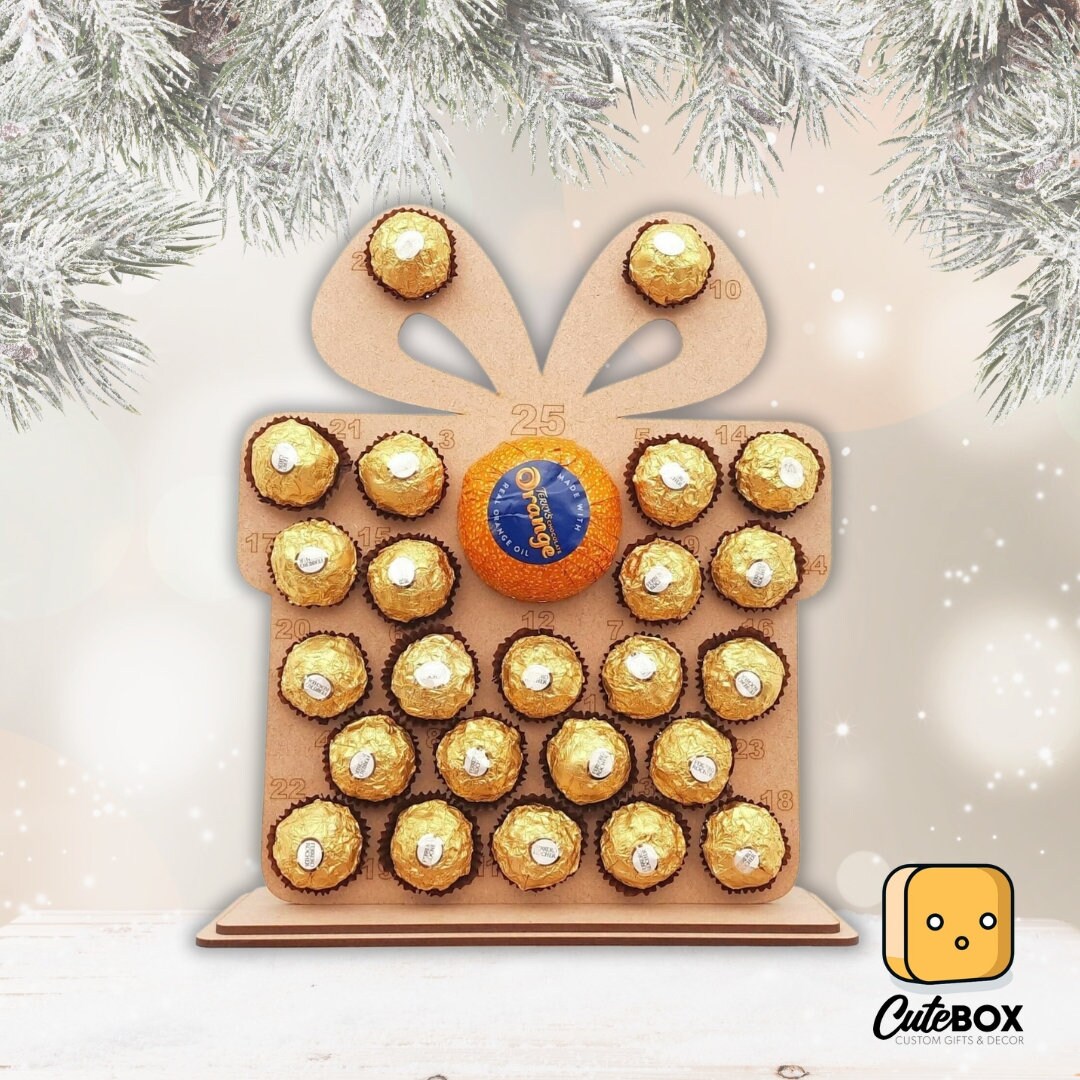 Christmas Gift Advent Calendar/ MDF Advent Calendar/mdf Advent Etsy UK