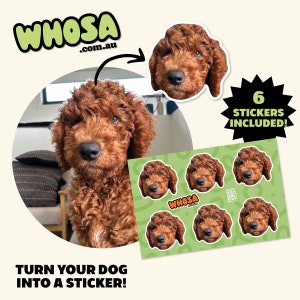 Custom Dog Sticker Sheet, Turn your pet into a sticker!