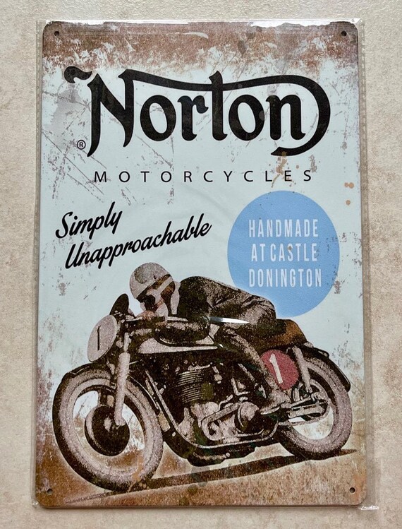 Man Cave Motorbike Dealers Norton Motorcycles Metal Sign Man Cave