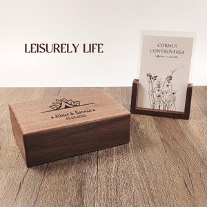 Wood memory box - Personalized Engraved Gift Box - Wooden photo box - Memory Gift Box -  Wooden member box - Personalized Gift