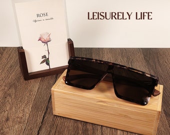 Personalized walnut Wood Sunglasses - Engraved Wood Sunglasses - Groomsman Sunglasses - Bachelor Party Gift - Boyfriend Birthday Gift