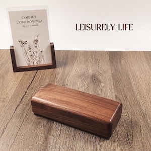 Exquisite Wooden Eyewear cases Personalized glasses cases Black Walnut Storage Box Spectacle Case Gifts from parents zdjęcie 3