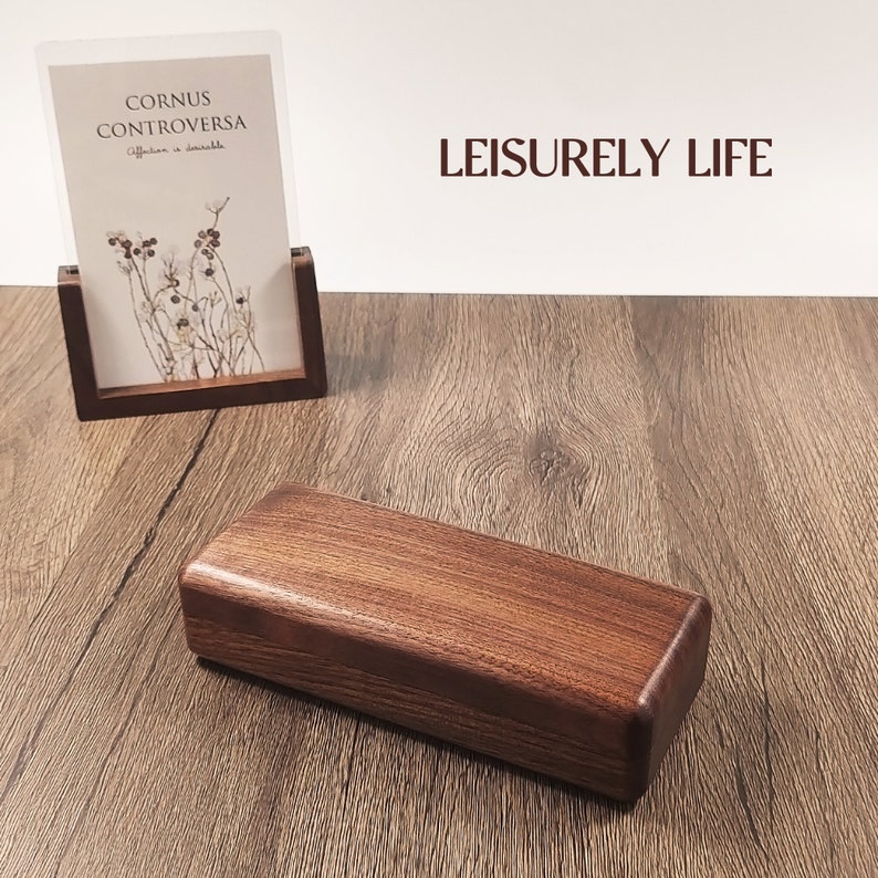 Exquisite Wooden Eyewear cases Personalized glasses cases Black Walnut Storage Box Spectacle Case Gifts from parents zdjęcie 3