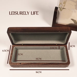 Exquisite Wooden Eyewear cases Personalized glasses cases Black Walnut Storage Box Spectacle Case Gifts from parents zdjęcie 8