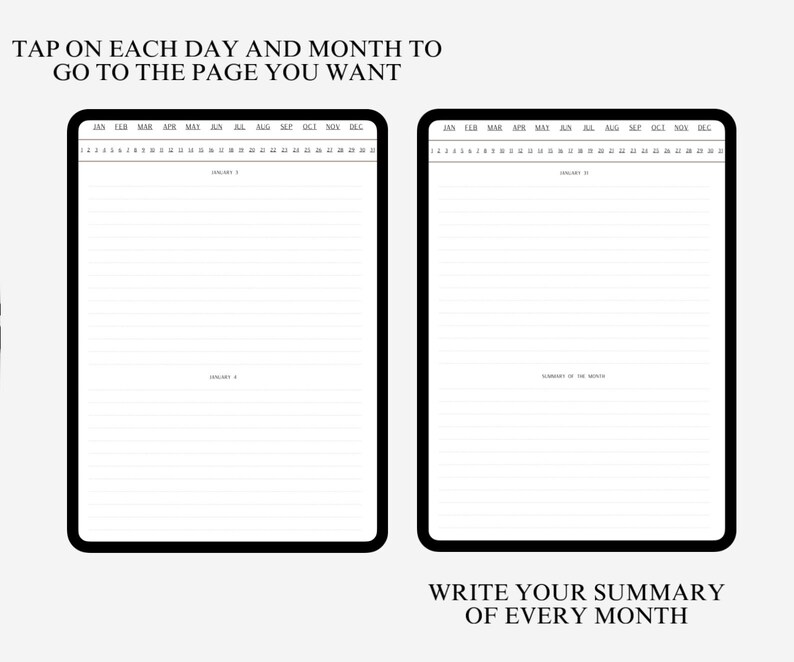 Calendar Digital Bundle 2024 Goodnotes Diary Notes iPad Notes Digital